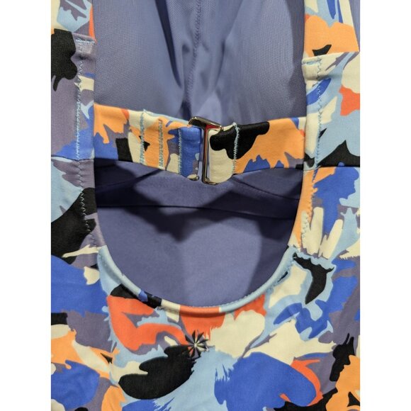 Athleta Women's Maldives Colorful High Neck Bra Cup Tankini Swim Tank Top 34B/C - Picture 13 of 16